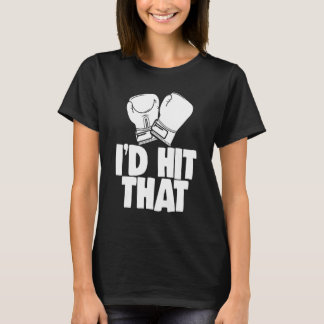 Ik zou dat boksspel raken  Vrouwen Boksen Sport Li T-shirt