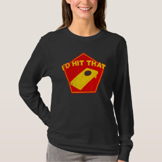 Ik zou dat Cornhole-team Bean Bag Cornhole raken T-shirt
