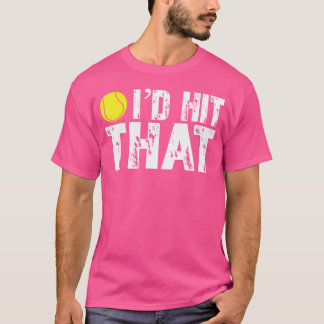 Ik zou dat grappige tennisbal tennisspeler T-shirt