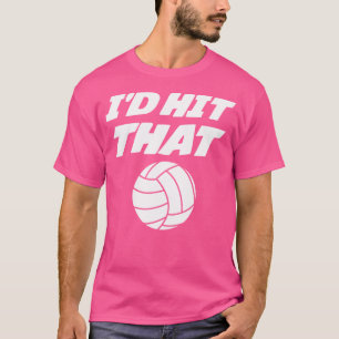 Ik zou dat grappige volleybal voor volleybalspeler t-shirt