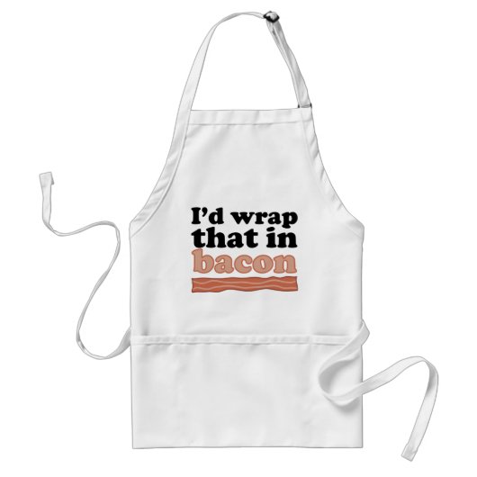 Ik zou dat in Bacon Apron inpakken Standaard Schort (Voorkant)