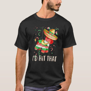 Ik zou dat Pinata Cinco de Mayo Mexican Party vert T-shirt