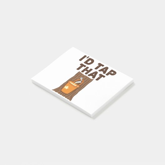 Ik zou die appelsuiker-boomstroop tikken post-it® notes (Schuin)