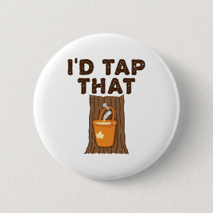 Ik zou die appelsuiker-boomstroop tikken ronde button 5,7 cm