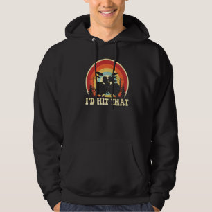 Ik zou die drummer slaan Retro vintage drummer zoo Hoodie