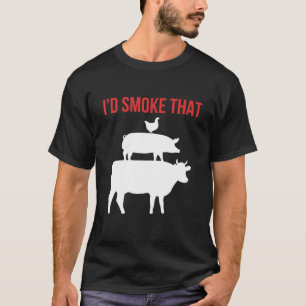 Ik zou die Gezegde Vintage van Funny Grilling Part T-shirt