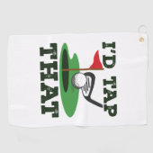 Ik zou die Golf snijden Golfhanddoek (Horizontaal)