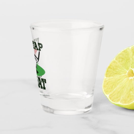 Ik zou die Golf snijden Shot Glas (Rechts)