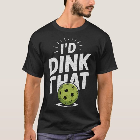 Ik zou die pickleball drinken t-shirt (Voorkant)