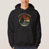 Ik zou die Pickleball Paddle  Retro pakken Hoodie (Voorkant)