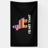 Ik zou die Pinata - Cinco de Mayo Party Spandoek (Verticaal)