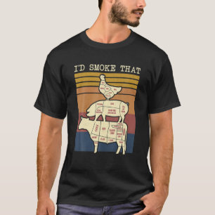 Ik zou die Vintage roken T-shirt