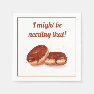Ik zou die Waterverf chocolade donut nodig kunnen  Servet