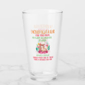 Ik zou een Beer voor je moeder vechten. Glas (Achterkant)