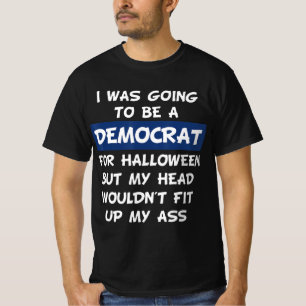Ik zou een democraat worden voor Halloween T-shirt
