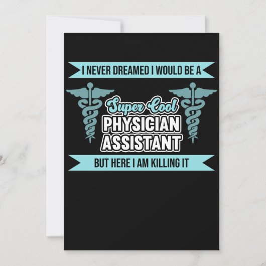 Ik zou een Physician Assistant PA Medisch Student Kaart (Voorkant)