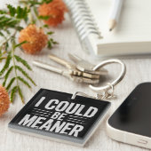 Ik zou een retro- kunnen zijn sleutelhanger (Voorkant Rechts)