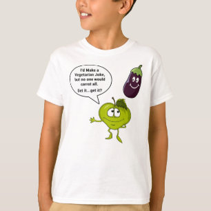 Ik zou een vegetarische grap maken t-shirt