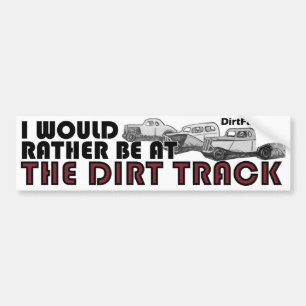 Ik zou eerder bij het vuile spoor zijn bumpersticker