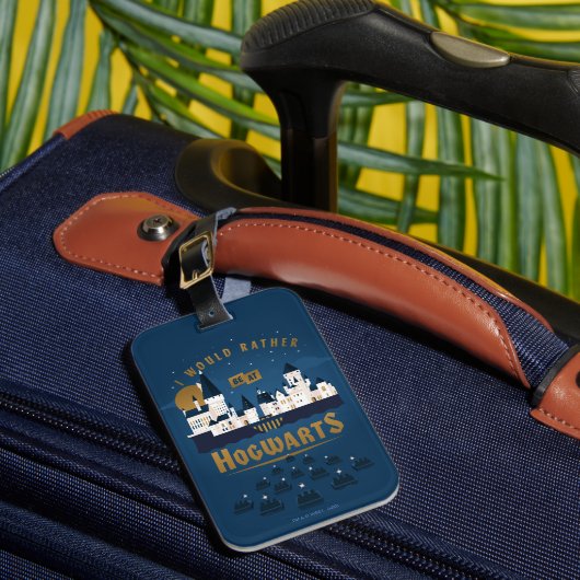 Ik zou eerder bij HOGWARTS™ Abstracte Boat Ride zi Bagagelabel (Voorkant Insitu 1)