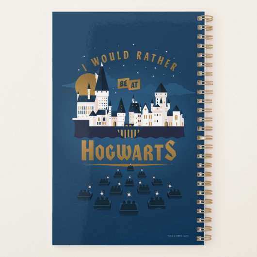 Ik zou eerder bij HOGWARTS™ Abstracte Boat Ride zi Planner (Achterkant)