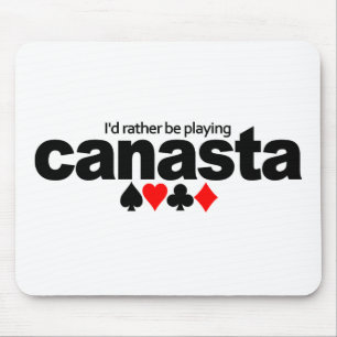 Ik zou eerder Canasta mousepad spelen Muismat