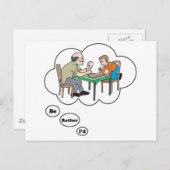 Ik zou eerder Cribbage spelen Briefkaart (Voorkant / Achterkant)