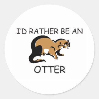 Ik zou eerder een otter zijn ronde sticker