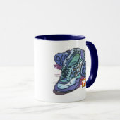 Ik zou eerder _ Sneakers lopen Mok (Voorkant rechts)