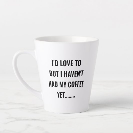 Ik zou graag een dubbelzijdige latte mok met naam  (Links)