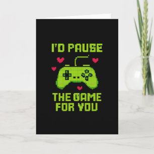 Ik zou het spel voor je pauzeren 8-bit gamer novel kaart