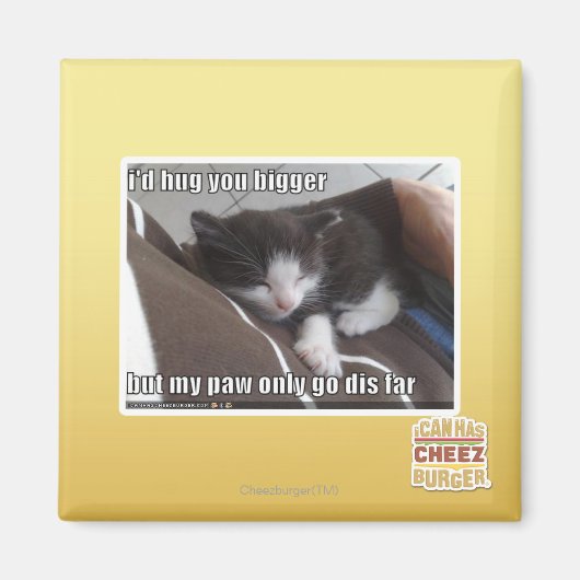 Ik zou je groter knuffelen magneet (Voorkant)