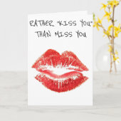 IK ZOU JE LIEVER ***KUSSEN*** DAN *MISSEN* KAART (Gele Bloem)