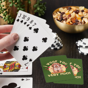 IK ZOU JULLIE HEEL grappige Valentijnsdag WILLEN. Pokerkaarten