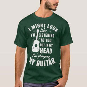 Ik zou kunnen kijken of ik naar je luister... grap t-shirt
