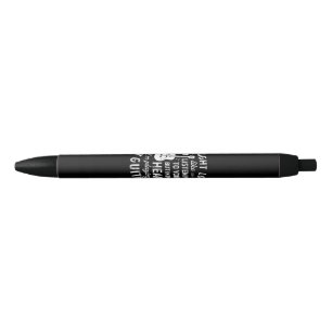 Ik zou kunnen kijken of ik naar je luister... grap zwarte inkt pen
