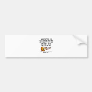 Ik zou kunnen kijken of ik naar jou luister om git bumpersticker