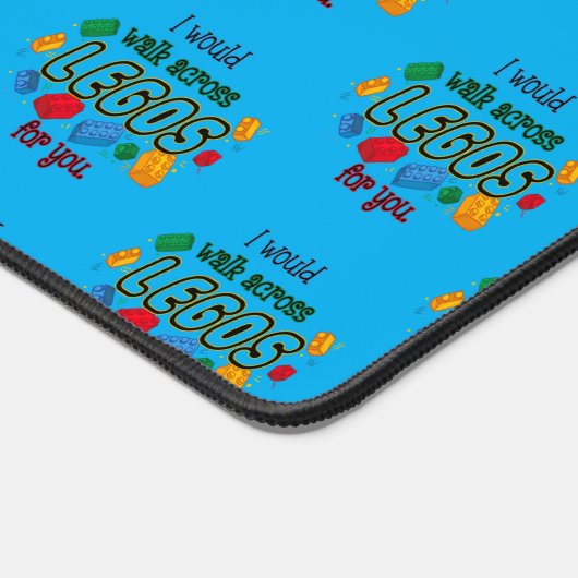 Ik zou Lego voor je oversteken Bureaumat (Hoek)