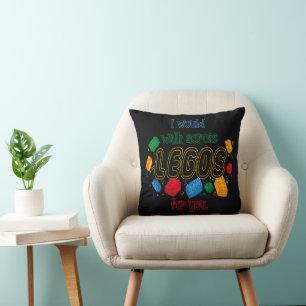 Ik zou Lego voor je oversteken Kussen