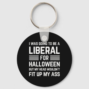 Ik zou liberaal worden voor Halloween Costume Sleutelhanger