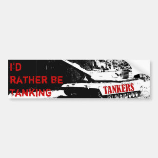 Ik zou liever aan het tanken zijn bumpersticker