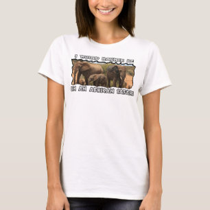 Ik zou liever Afrikaanse Safari Elephant Familie z T-shirt