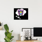 Ik zou liever Arcade Games 2 spelen Poster (Thuiskantoor)