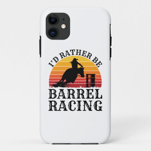 Ik zou liever Barrel Racing zijn Case-Mate iPhone Case (Achterkant)