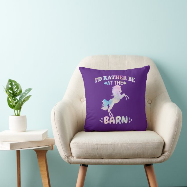 Ik zou liever bij de muur zijn. kussen (Stoel)