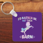 Ik zou liever bij de muur zijn. sleutelhanger (Voorkant)