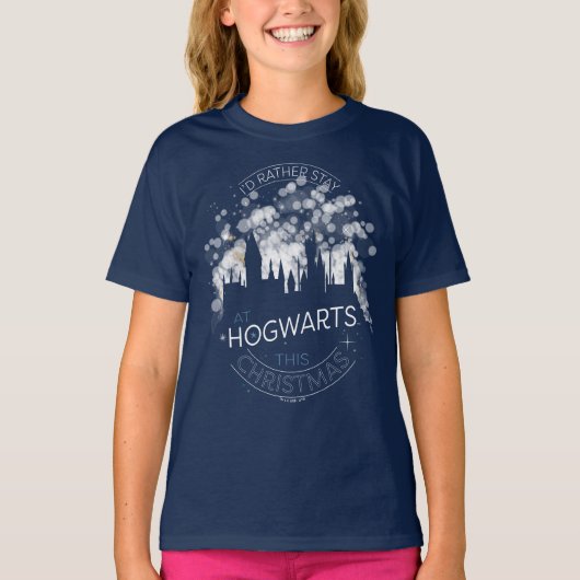 Ik zou liever bij HOGWARTS™ Magic Lights Art blijv T-shirt (Voorkant)