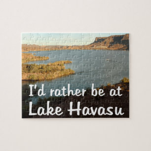 Ik zou liever bij Lake Havasu Jigsaw Puzzle zijn Legpuzzel