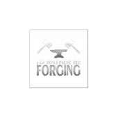 Ik zou liever Blacksmith Forge Hammer verslaan Rubberstempel (Afrduk)