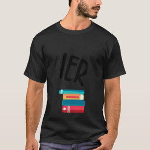 Ik zou liever boek Humor Quote Bookworm lezen T-shirt
